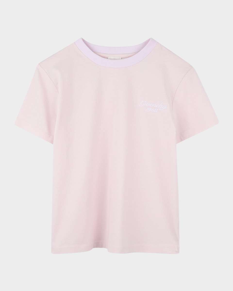 Girl's Script Logo-Print T-Shirt, Size 8-